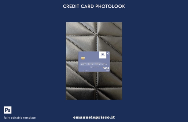modello frontale photolook della carta di debito visto Kenya Africa Banking Corp